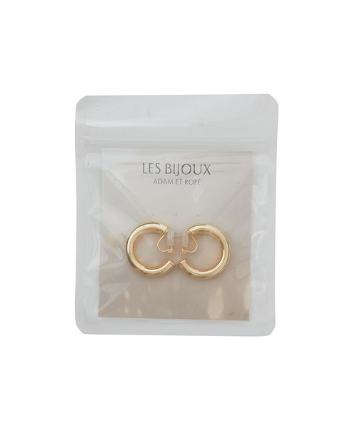 ADAM ET ROPE'(アダムエロペ)の「【LES BIJOUX】ボリュームフープイヤリング(イヤリング・レディース・シルバー/ゴールド・FREE)」の5枚目の写真