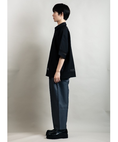 En serio TOKYO(エンソリオトーキョー)の「ポリトロ ワイドシルエット レース切り替え シャツ(シャツ/ブラウス・メンズ・ホワイト/ブラック・M/L)」の16枚目の写真