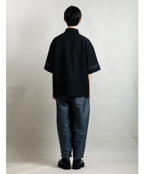 En serio TOKYO(エンソリオトーキョー)の「ポリトロ ワイドシルエット レース切り替え シャツ(シャツ/ブラウス・メンズ・ホワイト/ブラック・M/L)」の20枚目の写真