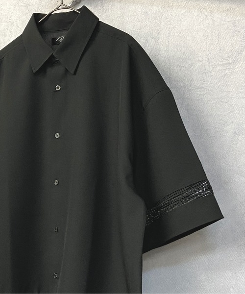 En serio TOKYO(エンソリオトーキョー)の「ポリトロ ワイドシルエット レース切り替え シャツ(シャツ/ブラウス・メンズ・ホワイト/ブラック・M/L)」の21枚目の写真