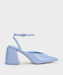 CHARLES & KEITH | チャンキーヒール ポインテッドトゥパンプス(パンプス)