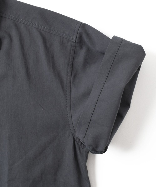 GLAZOS（グラソス）の「コットン・半袖開襟シャツ（シャツ/ブラウス・キッズ・チャコールグレー/カーキ/ホワイト・140cm/150cm/160cm/170cm）」の18枚目の写真