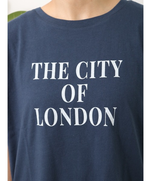 Lugnoncure(ルノンキュール)の「ねじりフレンチスリーブTシャツ(Tシャツ/カットソー・レディース・ネイビー/ベージュ/サックスブルー/オフホワイト・フリ-)」の7枚目の写真