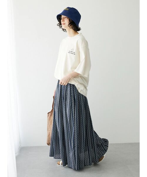 CRAFT STANDARD BOUTIQUE(クラフトスタンダードブティック)の「LETTER TEE(Tシャツ/カットソー・レディース・アイボリー/チャコールグレー/オフホワイト・M/L/XL)」の14枚目の写真