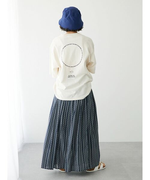 CRAFT STANDARD BOUTIQUE(クラフトスタンダードブティック)の「LETTER TEE(Tシャツ/カットソー・レディース・アイボリー/チャコールグレー/オフホワイト・M/L/XL)」の16枚目の写真