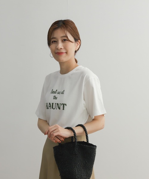 URBAN RESEARCH DOORS（アーバンリサーチドアーズ）の「ロゴプリントハーフスリーブTシャツ（Tシャツ/カットソー・レディース・ベージュ/ホワイト系その他/オフホワイト・MEDIUM）」の8枚目の写真