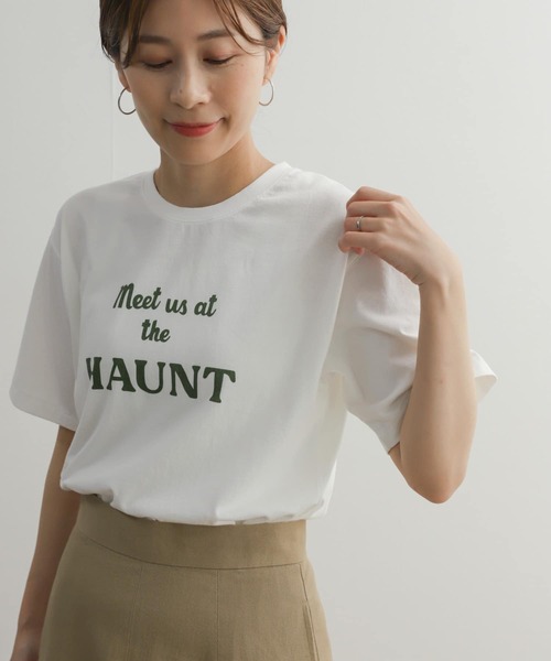 URBAN RESEARCH DOORS（アーバンリサーチドアーズ）の「ロゴプリントハーフスリーブTシャツ（Tシャツ/カットソー・レディース・ベージュ/ホワイト系その他/オフホワイト・MEDIUM）」の10枚目の写真