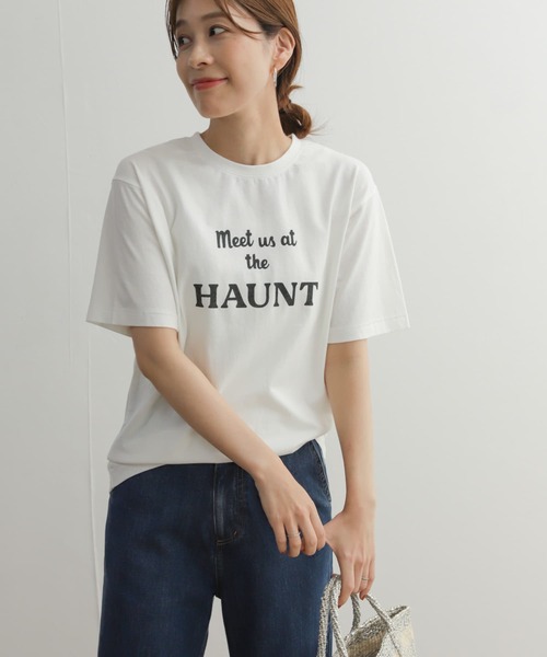 URBAN RESEARCH DOORS（アーバンリサーチドアーズ）の「ロゴプリントハーフスリーブTシャツ（Tシャツ/カットソー・レディース・ベージュ/ホワイト系その他/オフホワイト・MEDIUM）」の14枚目の写真