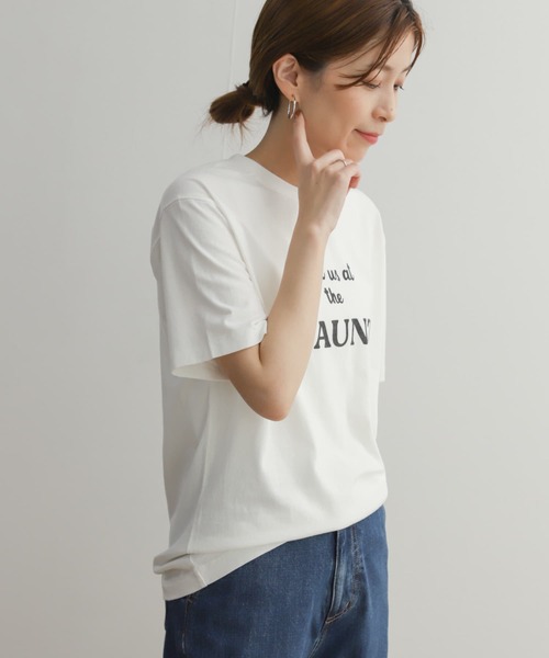 URBAN RESEARCH DOORS（アーバンリサーチドアーズ）の「ロゴプリントハーフスリーブTシャツ（Tシャツ/カットソー・レディース・ベージュ/ホワイト系その他/オフホワイト・MEDIUM）」の18枚目の写真