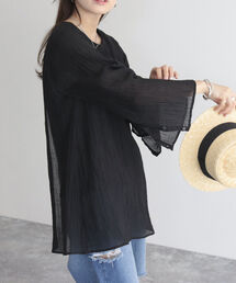 fredy emue | 【fredyemueフレディエミュ】レイヤードシアーブラウス(シャツ/ブラウス)