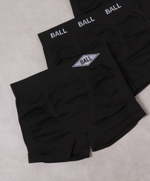 aaaamneee　ボクサーパンツ　ブラック　Sサイズ　３枚 3D-Boxer】ボクサーパンツ（前とじ） BWS852A :メンズ パンツ