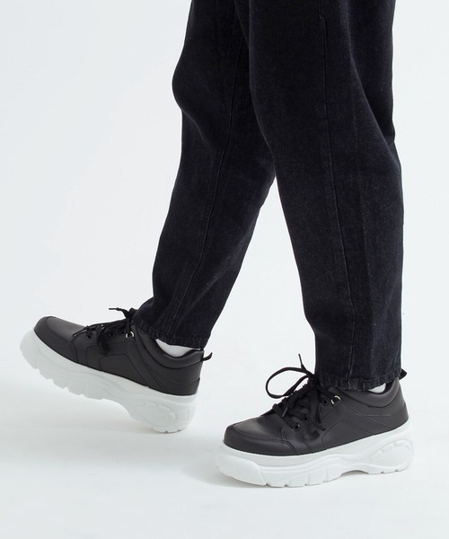 SILVER BULLET(シルバーバレット)の「『LOVE HUNTER/ラブハンター』スポーティーダッドスニーカー【m】(スニーカー・メンズ・ブラック/ホワイト・43/41/42/44/40)」の4枚目の写真