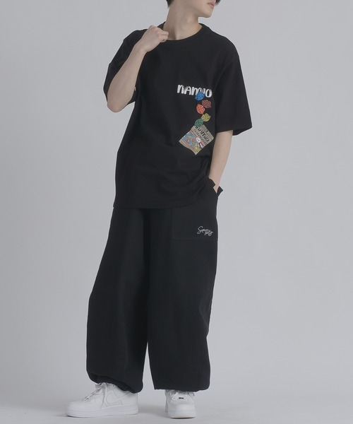 RE730(アールイーセブンサーティー)の「RE730 なみおくんグミプリント半袖Tしゃつ(Tシャツ/カットソー・メンズ・ブラック・MEDIUM/LARGE)」の4枚目の写真