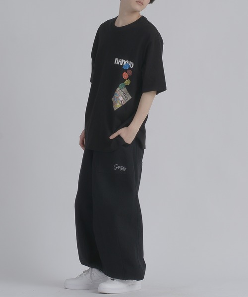 RE730(アールイーセブンサーティー)の「RE730 なみおくんグミプリント半袖Tしゃつ(Tシャツ/カットソー・メンズ・ブラック・MEDIUM/LARGE)」の2枚目の写真