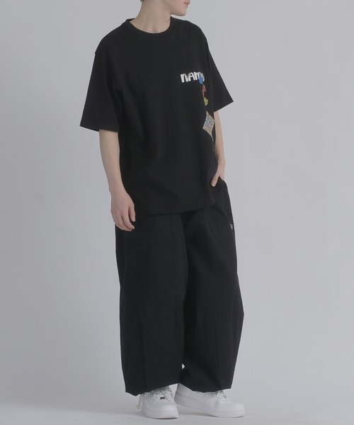 RE730(アールイーセブンサーティー)の「RE730 なみおくんグミプリント半袖Tしゃつ(Tシャツ/カットソー・メンズ・ブラック・MEDIUM/LARGE)」の10枚目の写真