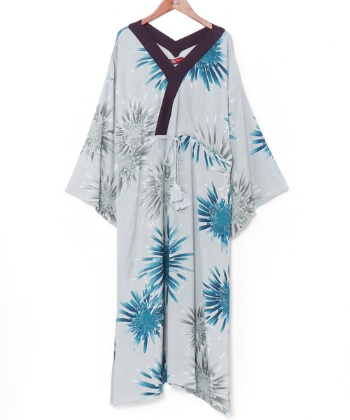 カヤ（カヤ）の「【カヤ】宵花火ワンピース（ワンピース・レディース・スミクロ/ネイビー/ライトグレー/パープル/ホワイト・FREE）」の3枚目の写真