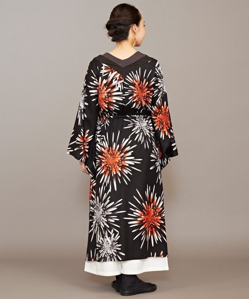 カヤ（カヤ）の「【カヤ】宵花火ワンピース（ワンピース・レディース・スミクロ/ネイビー/ライトグレー/パープル/ホワイト・FREE）」の10枚目の写真