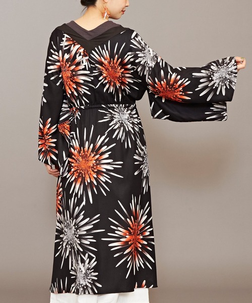 カヤ（カヤ）の「【カヤ】宵花火ワンピース（ワンピース・レディース・スミクロ/ネイビー/ライトグレー/パープル/ホワイト・FREE）」の11枚目の写真