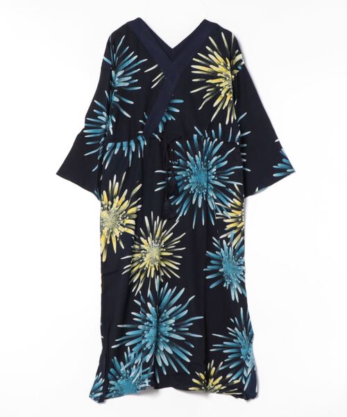 カヤ（カヤ）の「【カヤ】宵花火ワンピース（ワンピース・レディース・スミクロ/ネイビー/ライトグレー/パープル/ホワイト・FREE）」の15枚目の写真