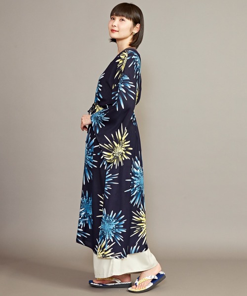 カヤ（カヤ）の「【カヤ】宵花火ワンピース（ワンピース・レディース・スミクロ/ネイビー/ライトグレー/パープル/ホワイト・FREE）」の17枚目の写真