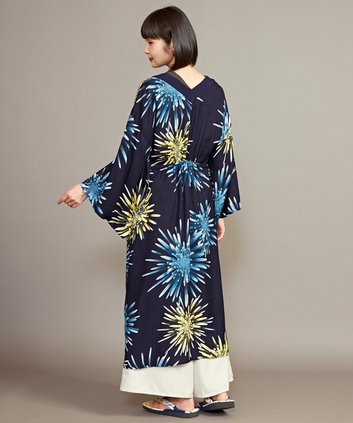 カヤ（カヤ）の「【カヤ】宵花火ワンピース（ワンピース・レディース・スミクロ/ネイビー/ライトグレー/パープル/ホワイト・FREE）」の18枚目の写真