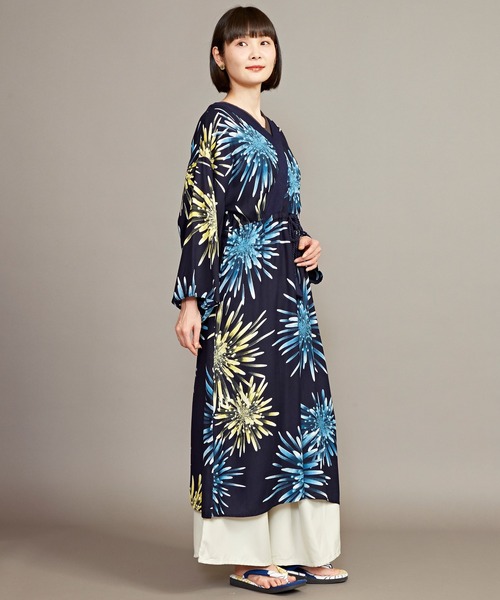 カヤ（カヤ）の「【カヤ】宵花火ワンピース（ワンピース・レディース・スミクロ/ネイビー/ライトグレー/パープル/ホワイト・FREE）」の20枚目の写真