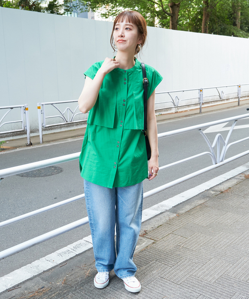 MIAN （ミアン）の「【MIAN/ミアン】 金具ベルト付きフラップBAG（ショルダーバッグ・レディース・ベージュ/ブラック・FREE）」の3枚目の写真