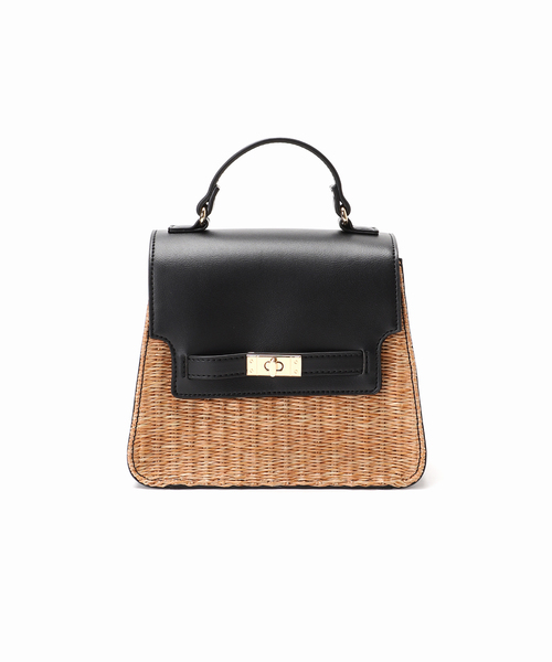 MIAN （ミアン）の「【MIAN/ミアン】 金具ベルト付きフラップBAG（ショルダーバッグ・レディース・ベージュ/ブラック・FREE）」の12枚目の写真