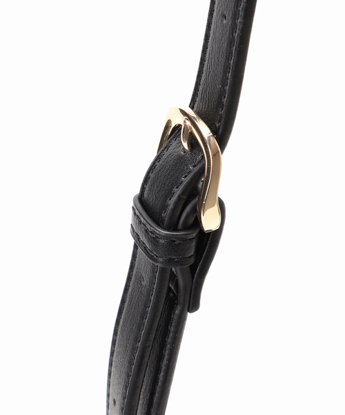 MIAN （ミアン）の「【MIAN/ミアン】 金具ベルト付きフラップBAG（ショルダーバッグ・レディース・ベージュ/ブラック・FREE）」の17枚目の写真