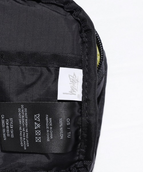 STUSSY（ステューシー）の「STUSSY/ステューシー Diamond Ripstop ウエストポーチ（ボディバッグ/ウエストポーチ・メンズ・ライム/ピンク系・FREE）」の12枚目の写真