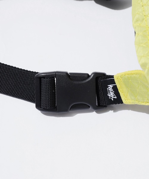 STUSSY（ステューシー）の「STUSSY/ステューシー Diamond Ripstop ウエストポーチ（ボディバッグ/ウエストポーチ・メンズ・ライム/ピンク系・FREE）」の9枚目の写真