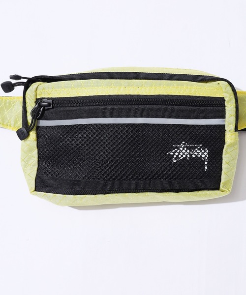STUSSY（ステューシー）の「STUSSY/ステューシー Diamond Ripstop ウエストポーチ（ボディバッグ/ウエストポーチ・メンズ・ライム/ピンク系・FREE）」の5枚目の写真