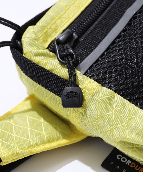 STUSSY（ステューシー）の「STUSSY/ステューシー Diamond Ripstop ウエストポーチ（ボディバッグ/ウエストポーチ・メンズ・ライム/ピンク系・FREE）」の7枚目の写真