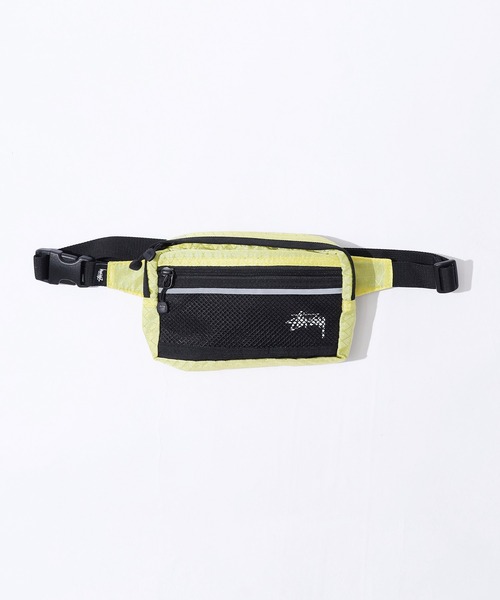 STUSSY（ステューシー）の「STUSSY/ステューシー Diamond Ripstop ウエストポーチ（ボディバッグ/ウエストポーチ・メンズ・ライム/ピンク系・FREE）」の10枚目の写真