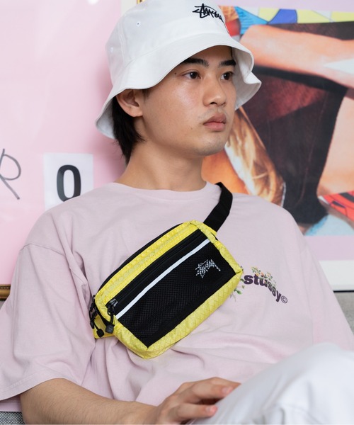 STUSSY（ステューシー）の「STUSSY/ステューシー Diamond Ripstop ウエストポーチ（ボディバッグ/ウエストポーチ・メンズ・ライム/ピンク系・FREE）」の20枚目の写真