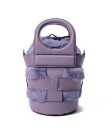 ヴィオラドーロ　かごバック　バッグ　パープル ヴィオラドーロ かごバック バッグ パープル