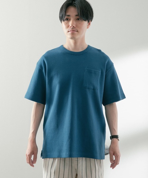 ITEMS URBANRESEARCH(アイテムズ アーバンリサーチ)の「度詰めワッフル クルーネックTシャツ(Tシャツ/カットソー・メンズ・ブラック/ホワイト/ブルー/ブラウン・MEDIUM/LARGE)」の13枚目の写真