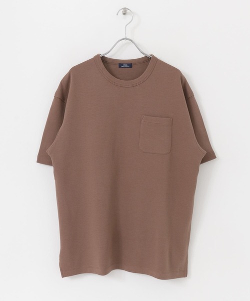ITEMS URBANRESEARCH(アイテムズ アーバンリサーチ)の「度詰めワッフル クルーネックTシャツ(Tシャツ/カットソー・メンズ・ブラック/ホワイト/ブルー/ブラウン・MEDIUM/LARGE)」の17枚目の写真