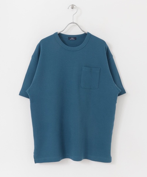 ITEMS URBANRESEARCH(アイテムズ アーバンリサーチ)の「度詰めワッフル クルーネックTシャツ(Tシャツ/カットソー・メンズ・ブラック/ホワイト/ブルー/ブラウン・MEDIUM/LARGE)」の19枚目の写真