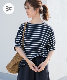 URBAN RESEARCH DOORS | タックスリーブボーダープルオーバー(Tシャツ/カットソー)