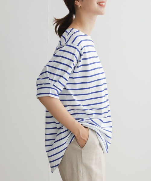 ITEMS URBANRESEARCH トレーナーDOORS ボーダーシャツ セール】ボーダーワイドプルオーバー（Tシャツ/カットソー