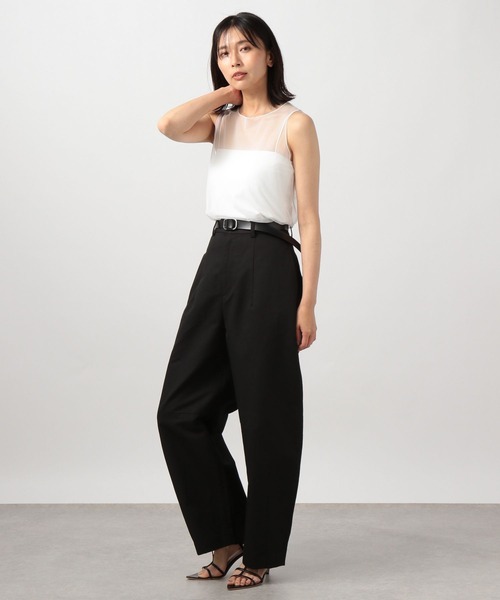 BARNYARDSTORM（バンヤードストーム）の「チュールタンクトップ（タンクトップ・レディース・ホワイト/ブラック・FREE）」の4枚目の写真