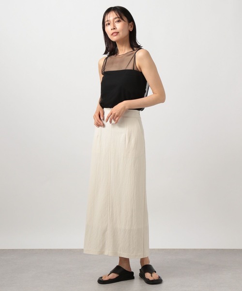 BARNYARDSTORM（バンヤードストーム）の「チュールタンクトップ（タンクトップ・レディース・ホワイト/ブラック・FREE）」の6枚目の写真