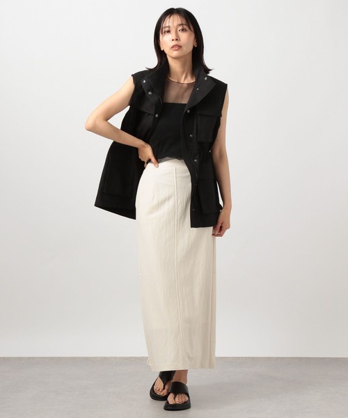 BARNYARDSTORM（バンヤードストーム）の「チュールタンクトップ（タンクトップ・レディース・ホワイト/ブラック・FREE）」の10枚目の写真