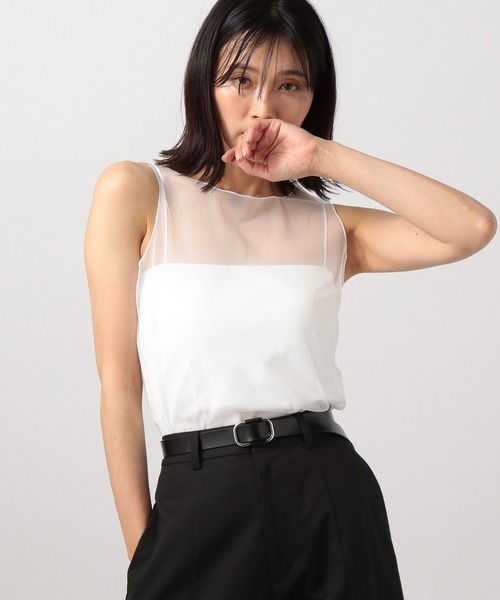 BARNYARDSTORM（バンヤードストーム）の「チュールタンクトップ（タンクトップ・レディース・ホワイト/ブラック・FREE）」の11枚目の写真