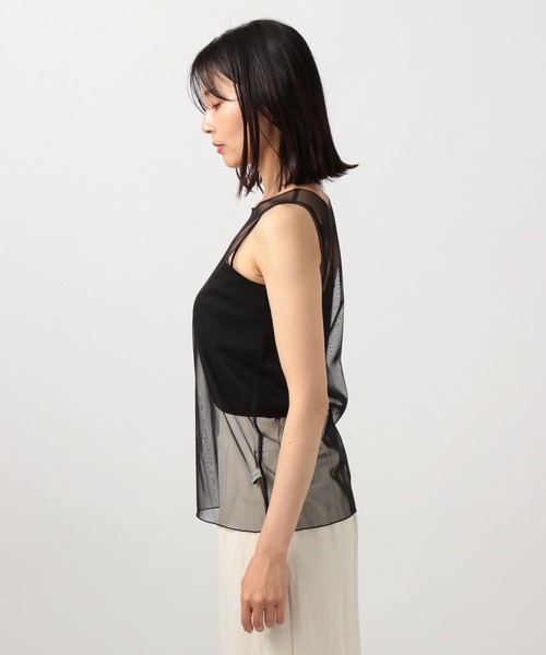 BARNYARDSTORM（バンヤードストーム）の「チュールタンクトップ（タンクトップ・レディース・ホワイト/ブラック・FREE）」の14枚目の写真