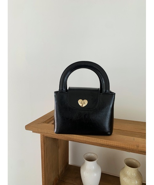 Chick（チック）の「ハートモチーフハンドバッグ（ハンドバッグ・レディース・ホワイト/ブラック・FREE）」の10枚目の写真