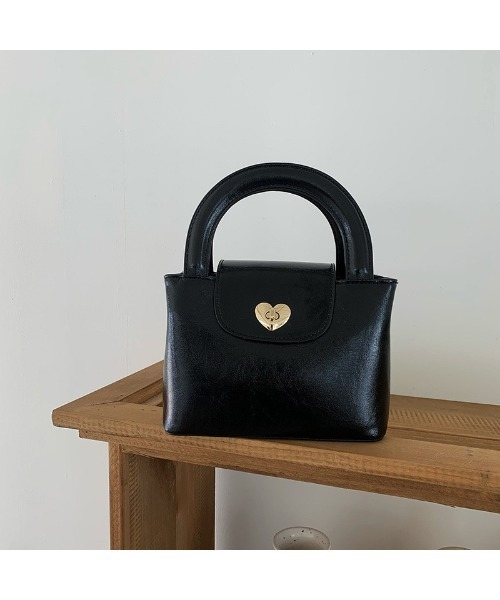 Chick（チック）の「ハートモチーフハンドバッグ（ハンドバッグ・レディース・ホワイト/ブラック・FREE）」の14枚目の写真