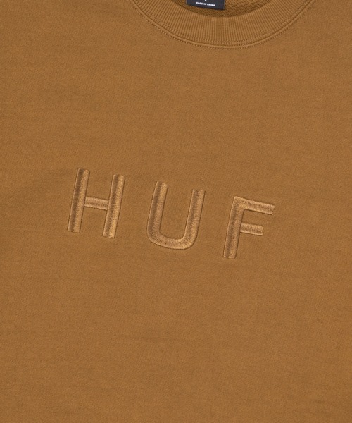 HUF(ハフ)の「OG LOGO FLEECE CREW / HUF ロゴ Tシャツ(Tシャツ/カットソー・メンズ・ネイビー/ブラック/ブラウン系その他/アッシュグレー・SMALL/MEDIUM/LARGE/X-LARGE/XX-LARGE)」の12枚目の写真
