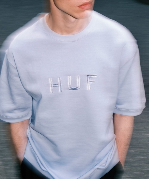HUF(ハフ)の「OG LOGO FLEECE CREW / HUF ロゴ Tシャツ(Tシャツ/カットソー・メンズ・ネイビー/ブラック/ブラウン系その他/アッシュグレー・SMALL/MEDIUM/LARGE/X-LARGE/XX-LARGE)」の22枚目の写真